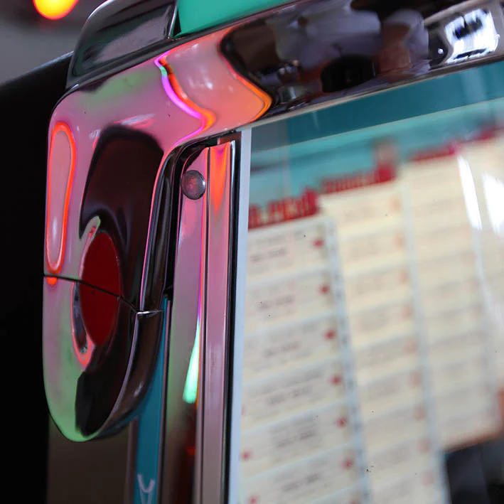1958 AMI I 200 Vinyl Jukebox Selector Wheel Version with Spearmint Trim - Image 14