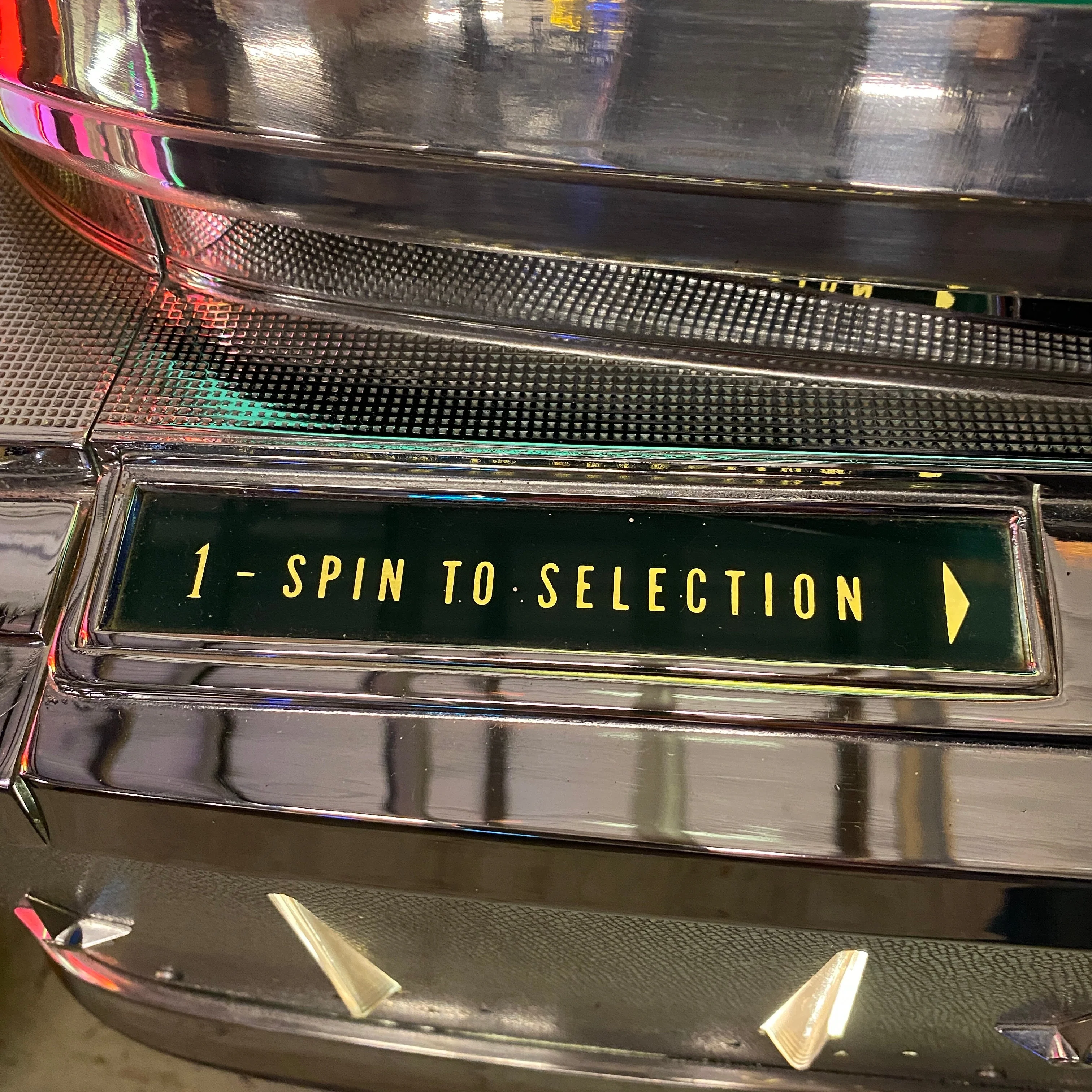 1958 AMI I 200 Vinyl Jukebox Selector Wheel Version with Spearmint Trim - Image 7
