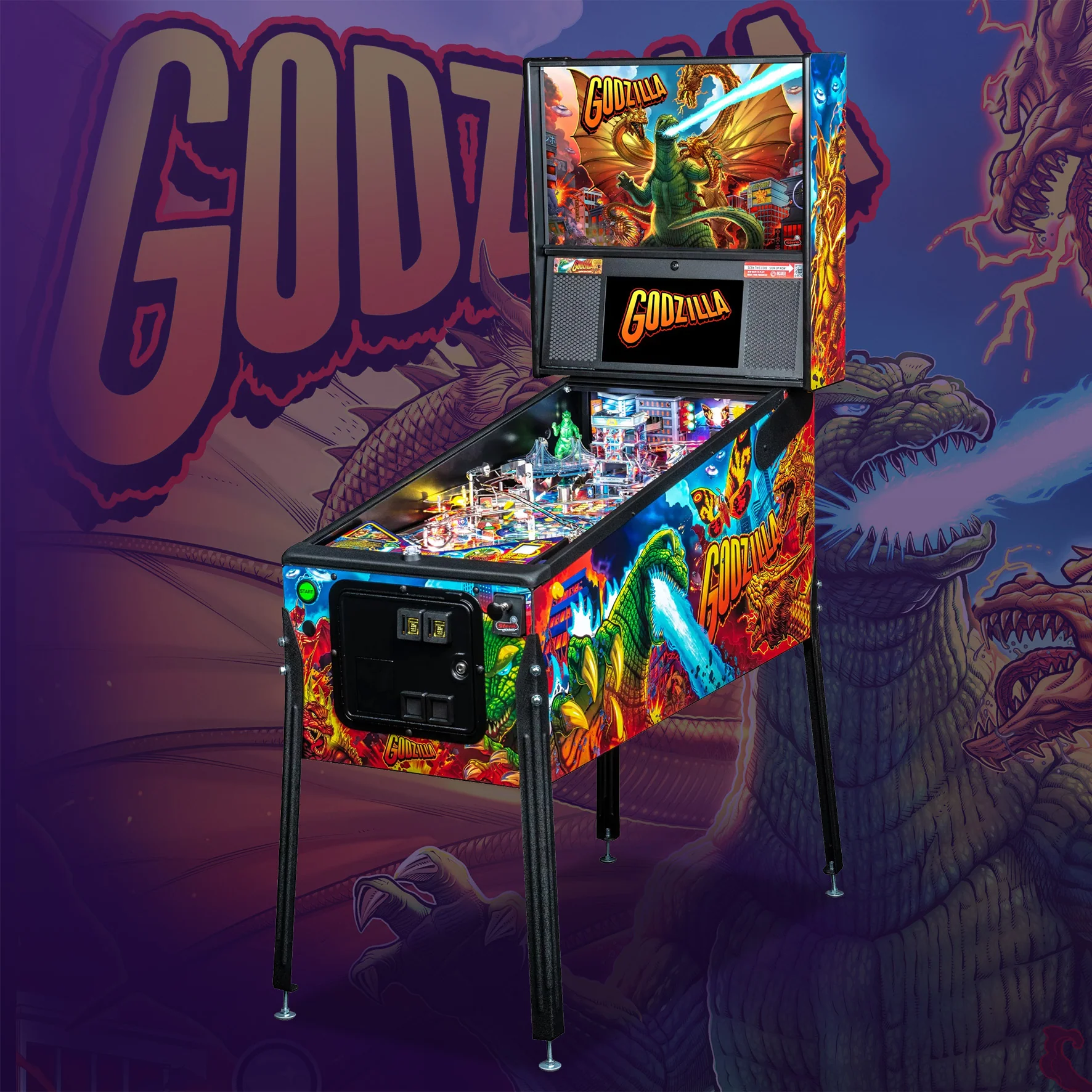 2021 Godzilla Premium Pinball Machine  by Stern - Image 6