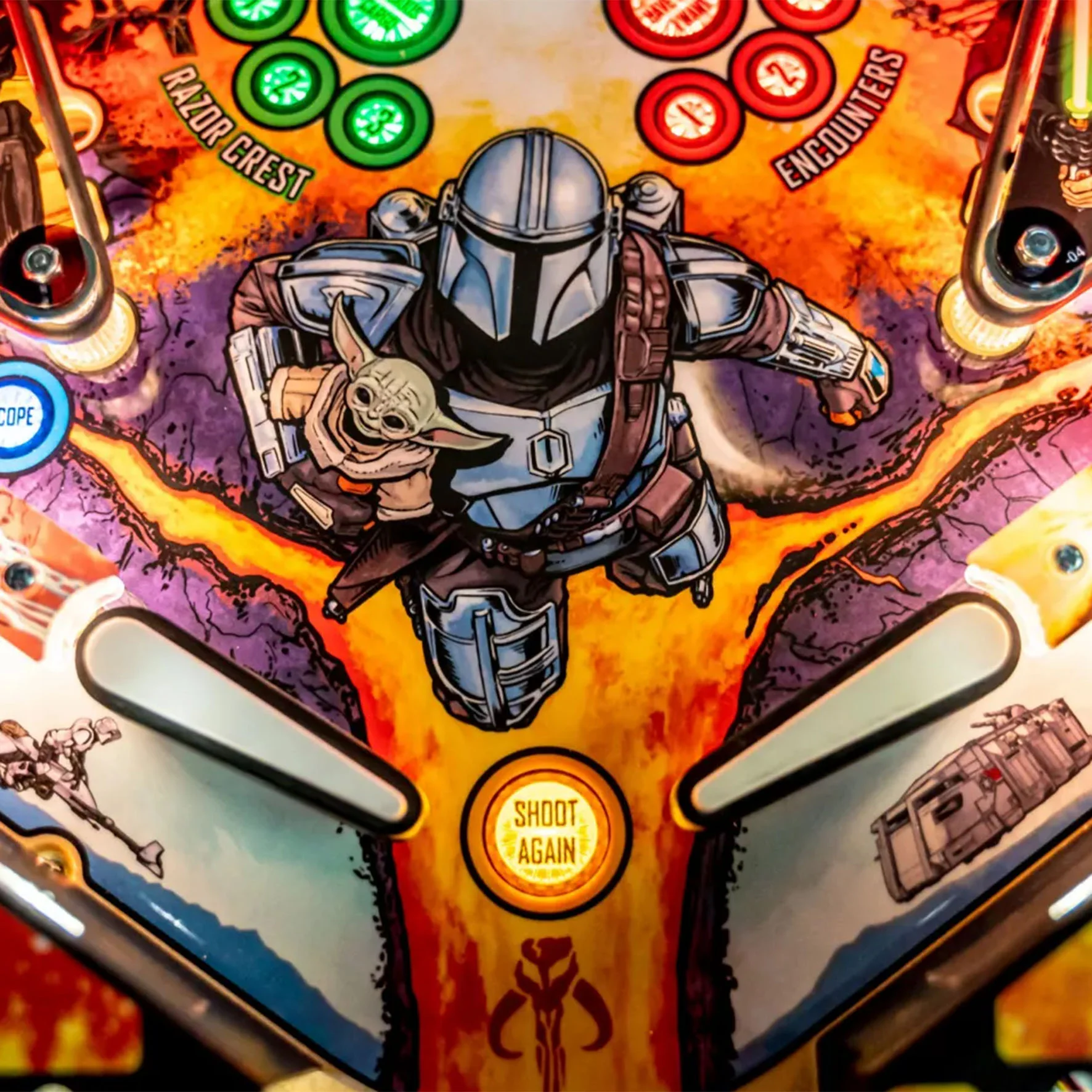 2021 Mandalorian Premium Pinball Machine by Stern - Image 9