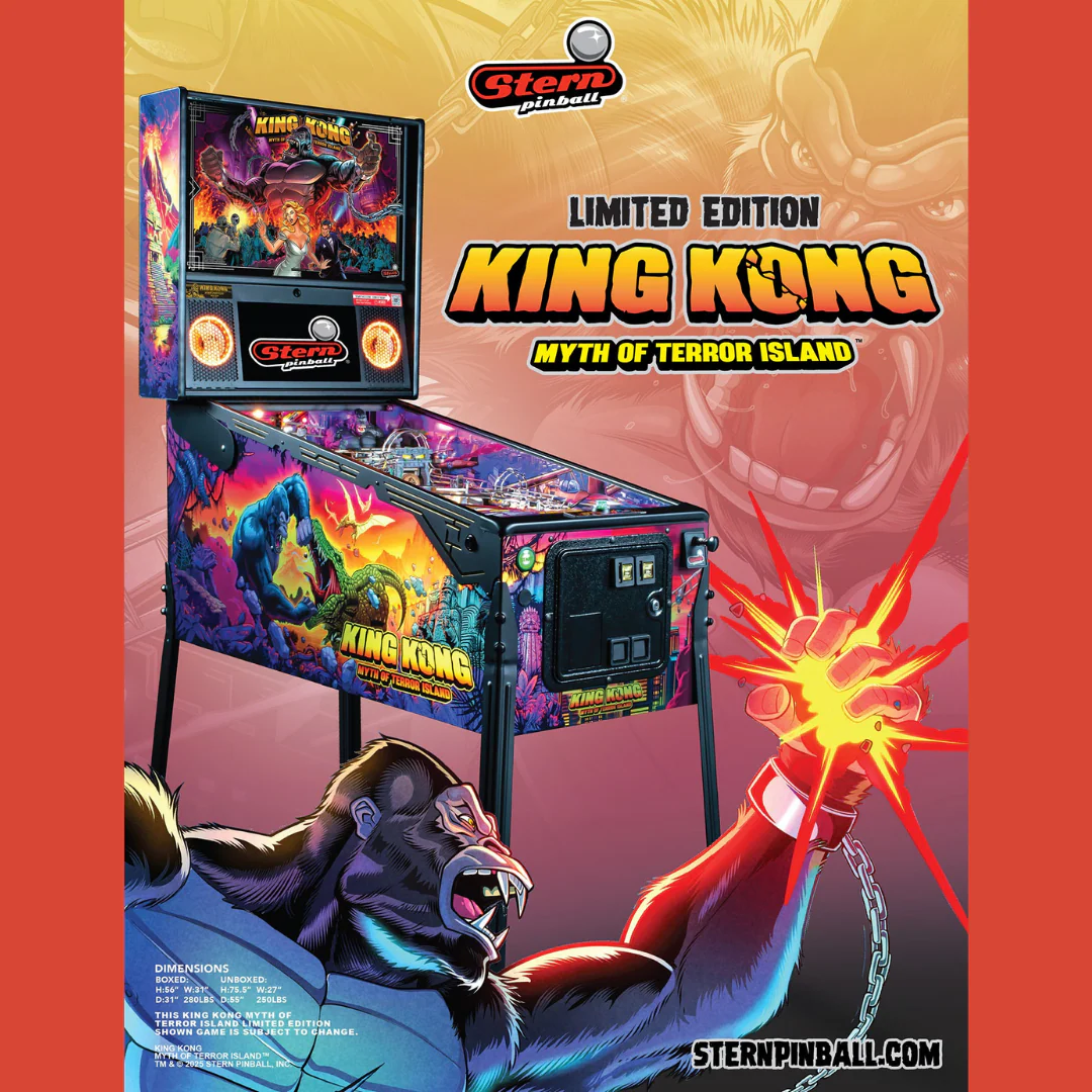 2025 King Kong: Myth of Terror Island Limited Edition Pinball by Stern - Image 40