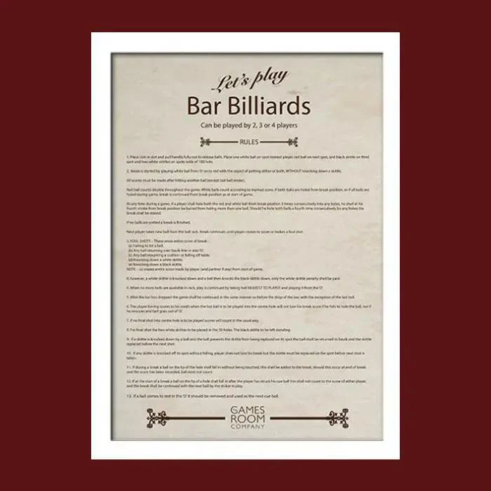 Bar Billiards Rules - Image 4