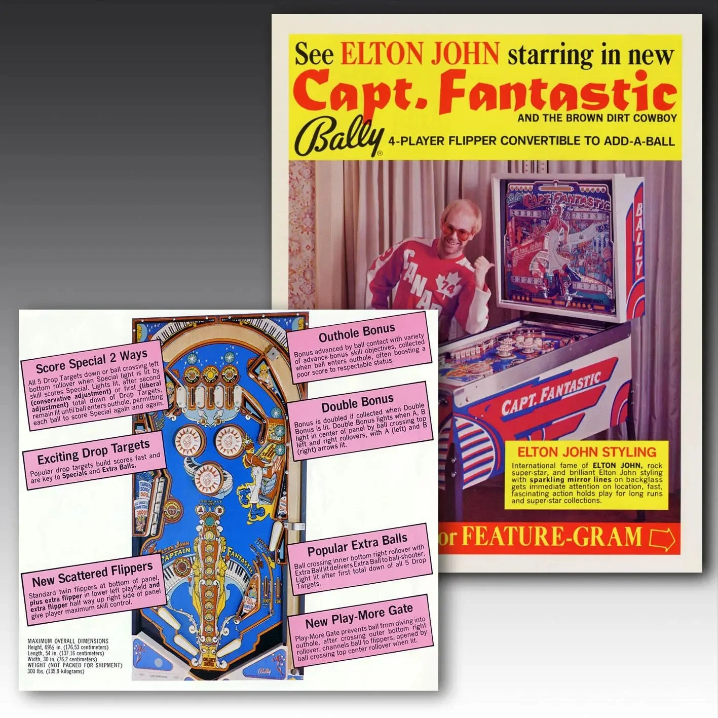 1976 Captain Fantastic Pinball Machine by Bally - Image 9
