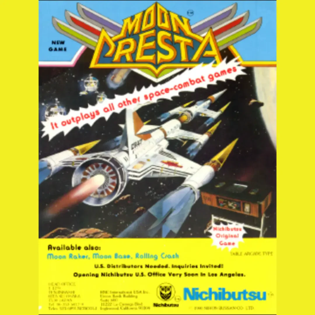 Original 1980 Moon Cresta Cocktail Arcade Game by Nichibutsu - Image 2