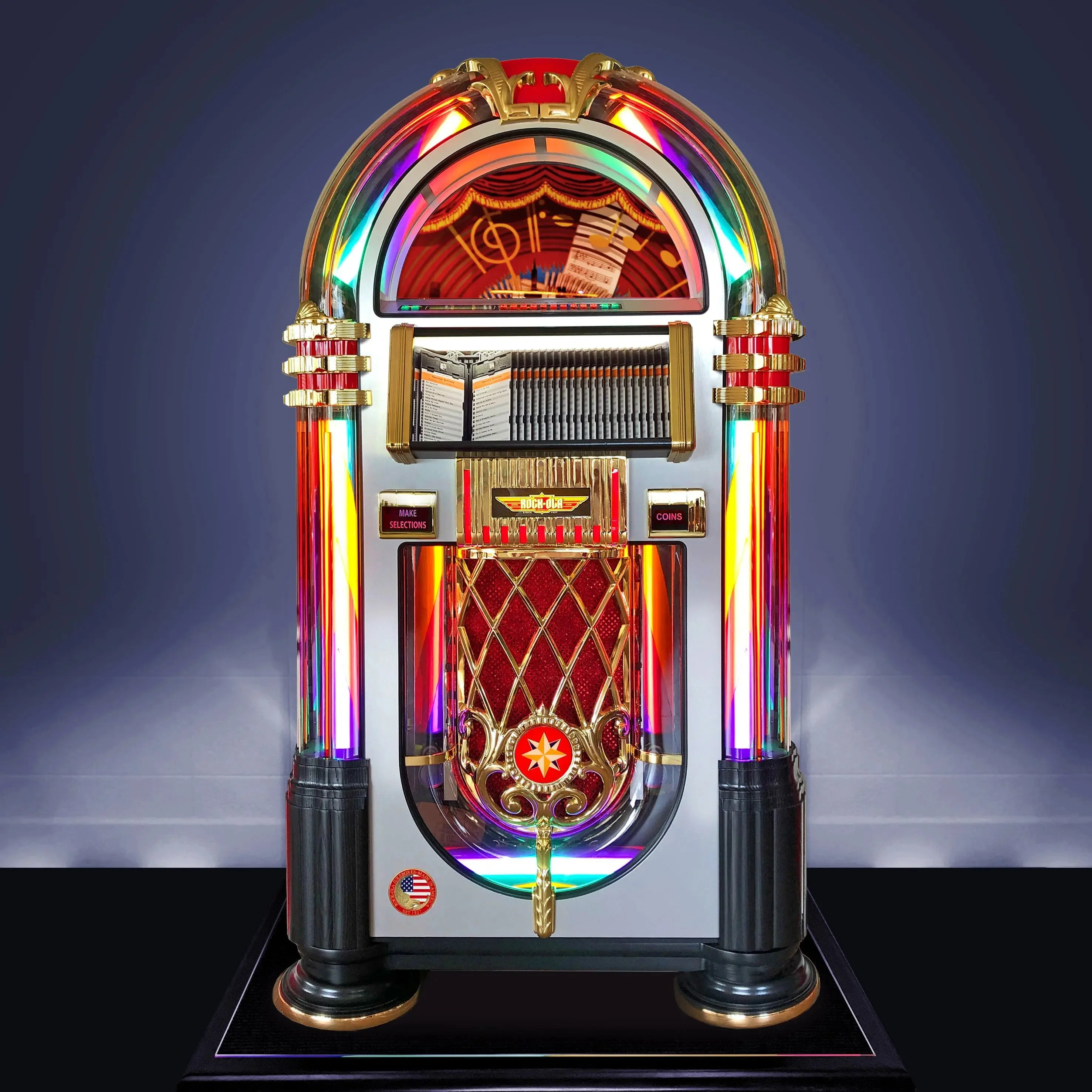 Rock-Ola Bubbler CD Jukebox Crystal Edition with Bluetooth - Image 2