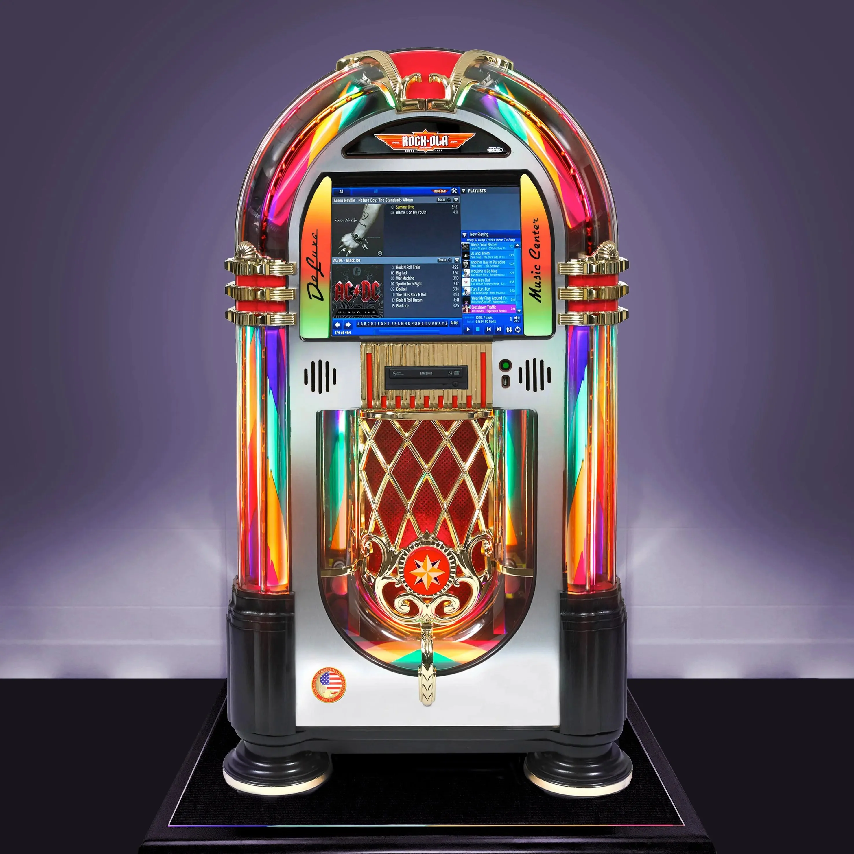 Rock-Ola Bubbler Digital Music Center Jukebox Crystal Edition with Bluetooth - Image 2