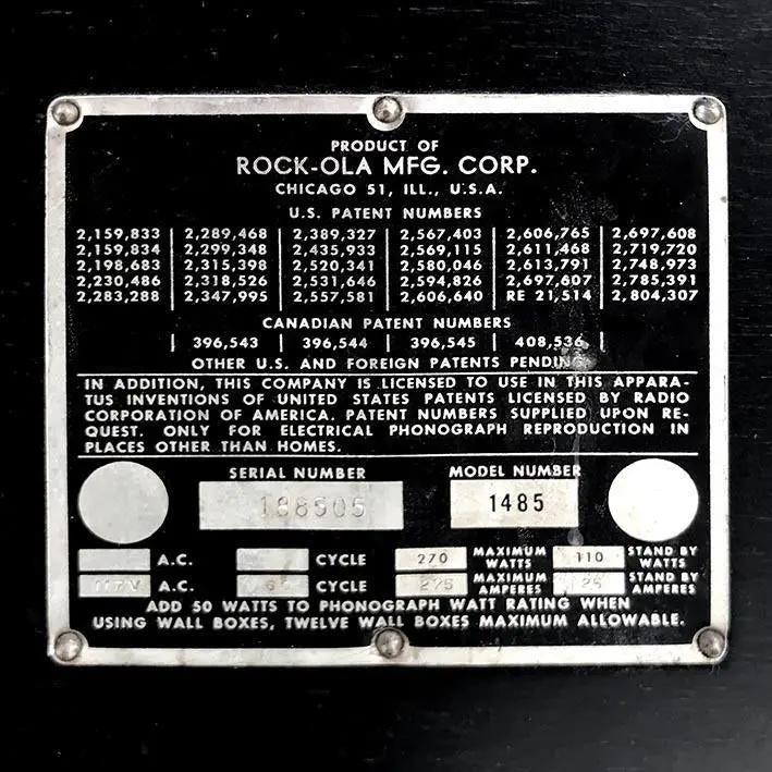 1960 Rock-Ola Tempo II 1485 Vinyl Jukebox - Image 22