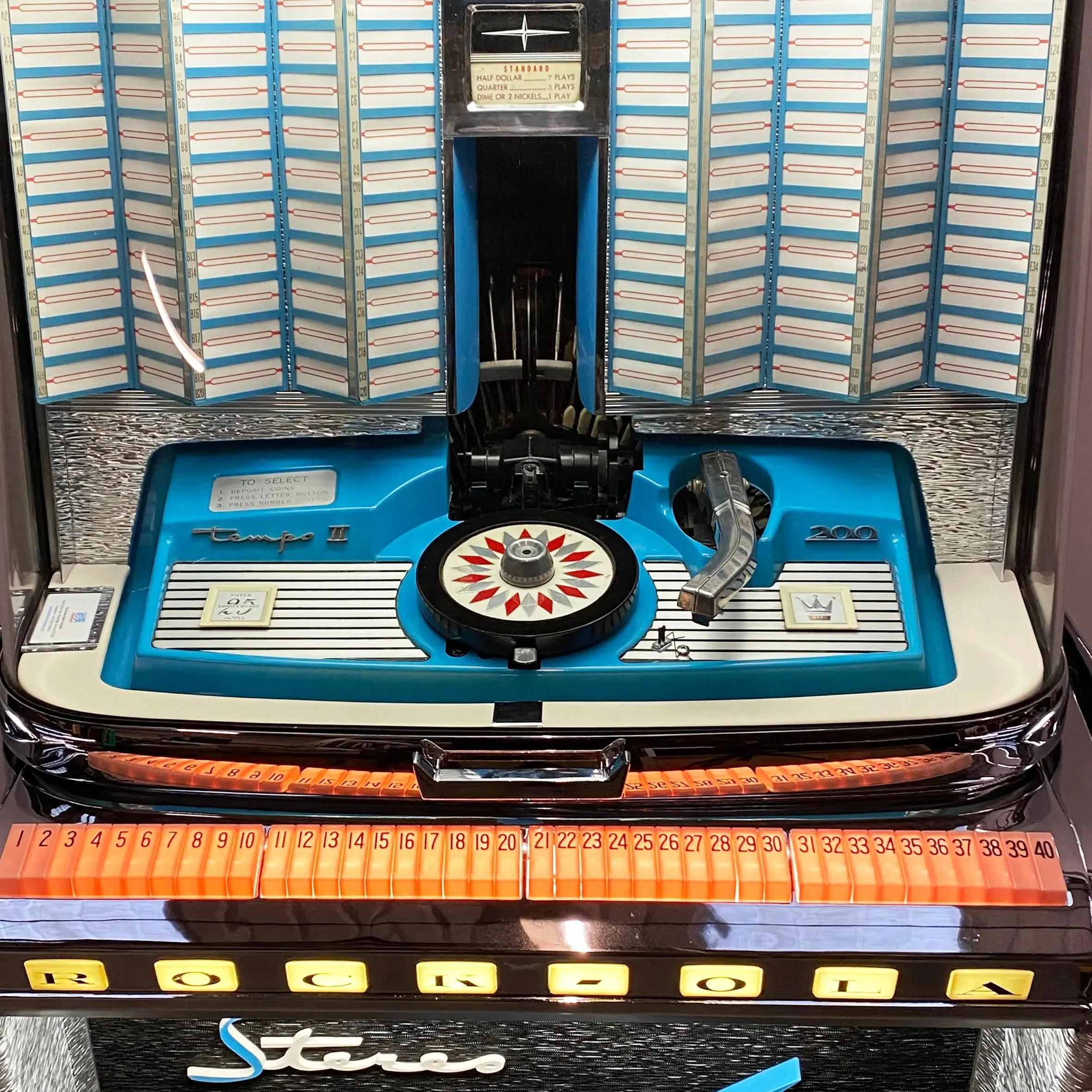 1960 Rock-Ola Tempo II 1485 Vinyl Jukebox - Image 4