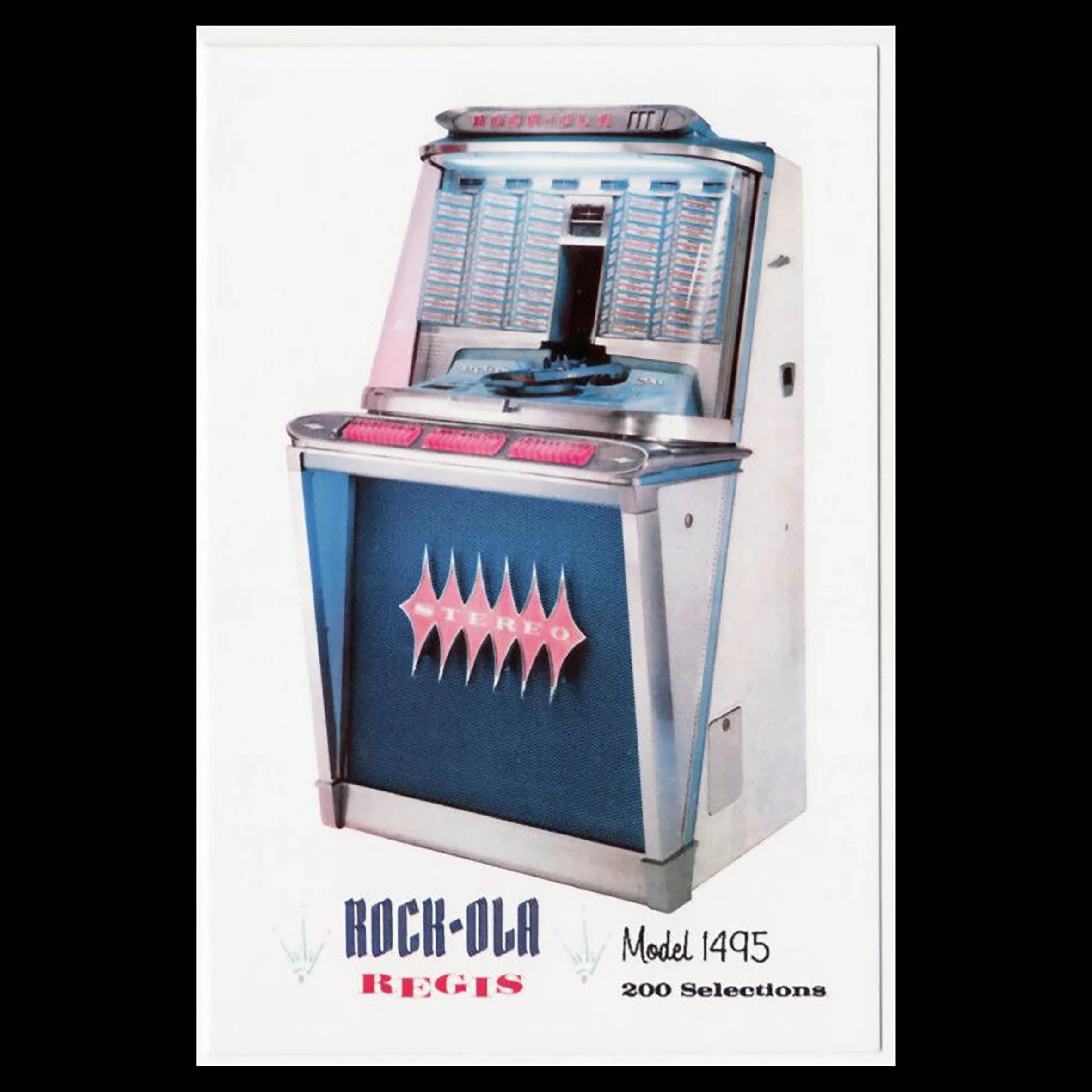 1961 Rock-Ola Regis 200 1495 Vinyl Jukebox - Image 11