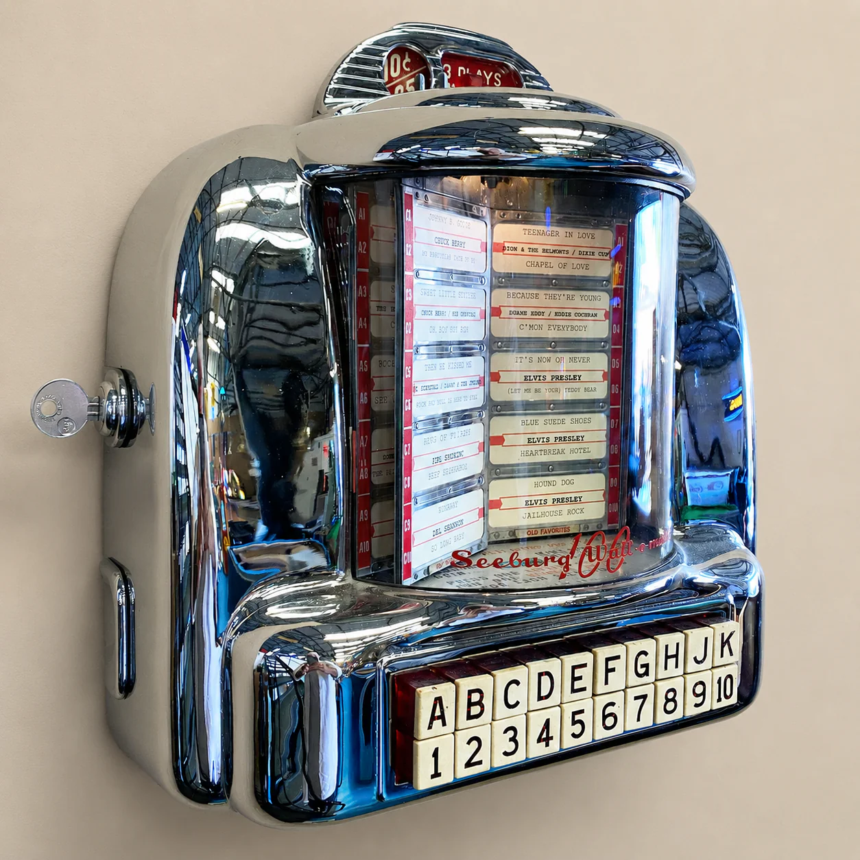 Original Seeburg 100 Wall-O-Matic Wallbox with Bluetooth Retrofit - Image 2