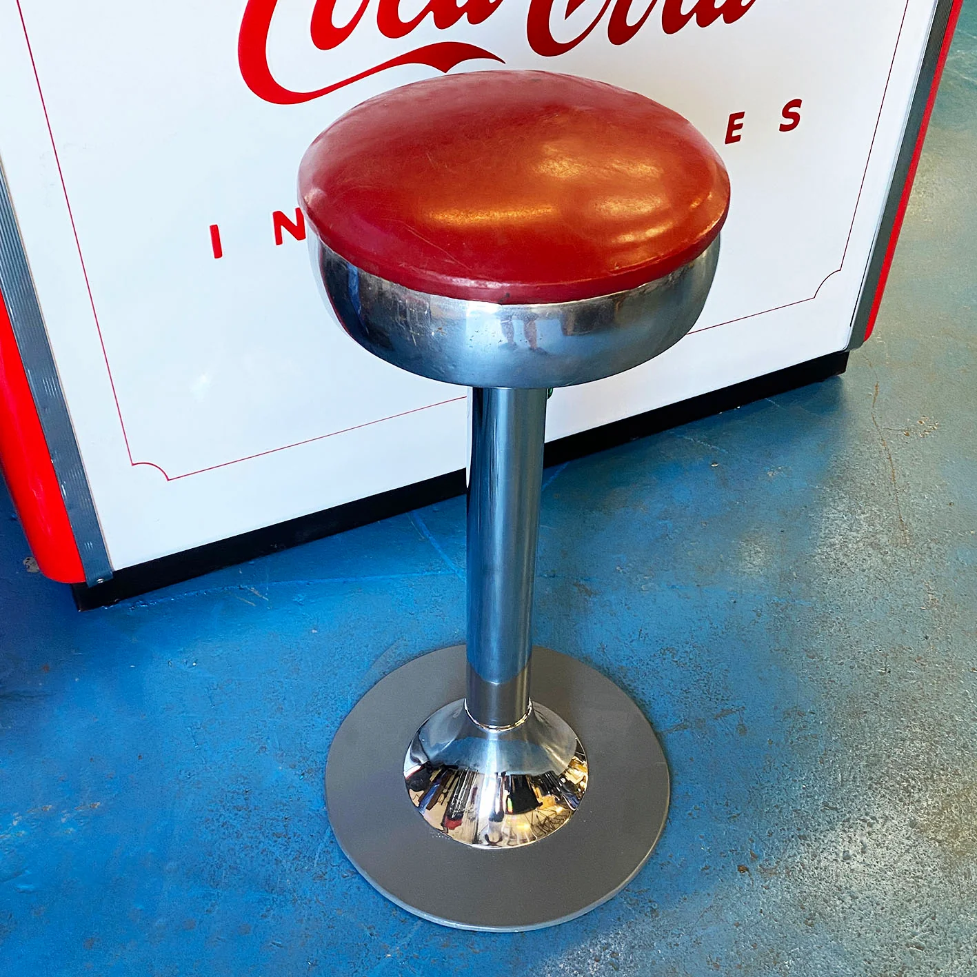 Original Vintage 1950s Coca-Cola Stool