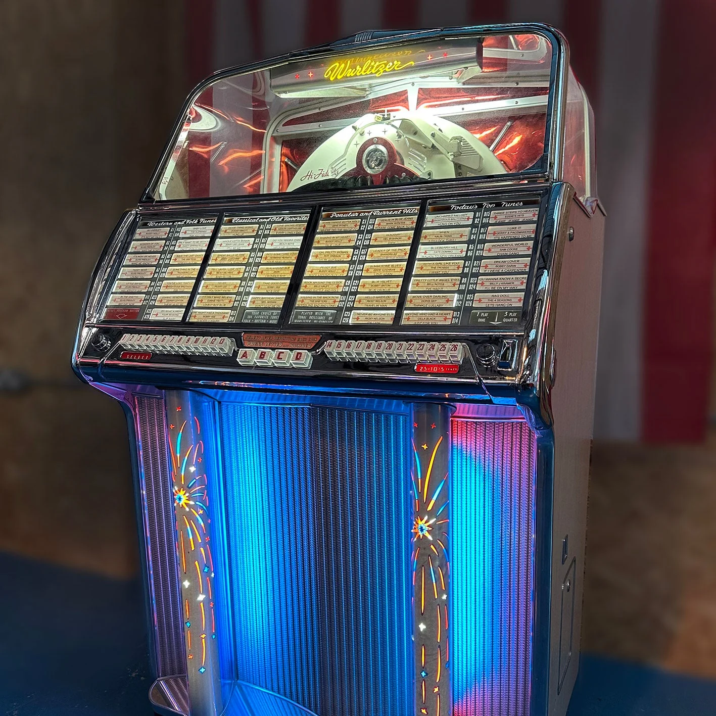 1955 Wurlitzer 1800 Vinyl Jukebox - Image 3