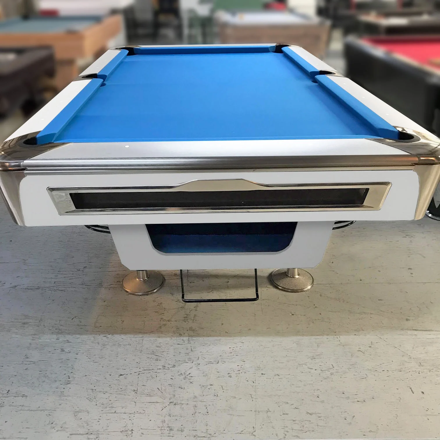 Proline 8ft American Pool Table White Deluxe - Image 4