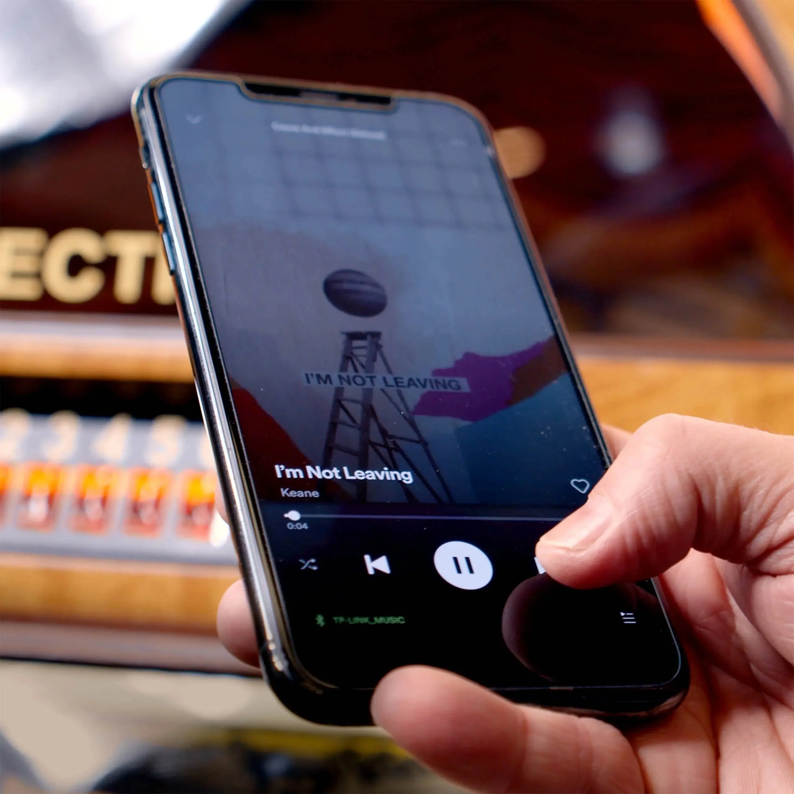 Rock-Ola Digital Music Center Jukebox in Walnut with Bluetooth - Image 11