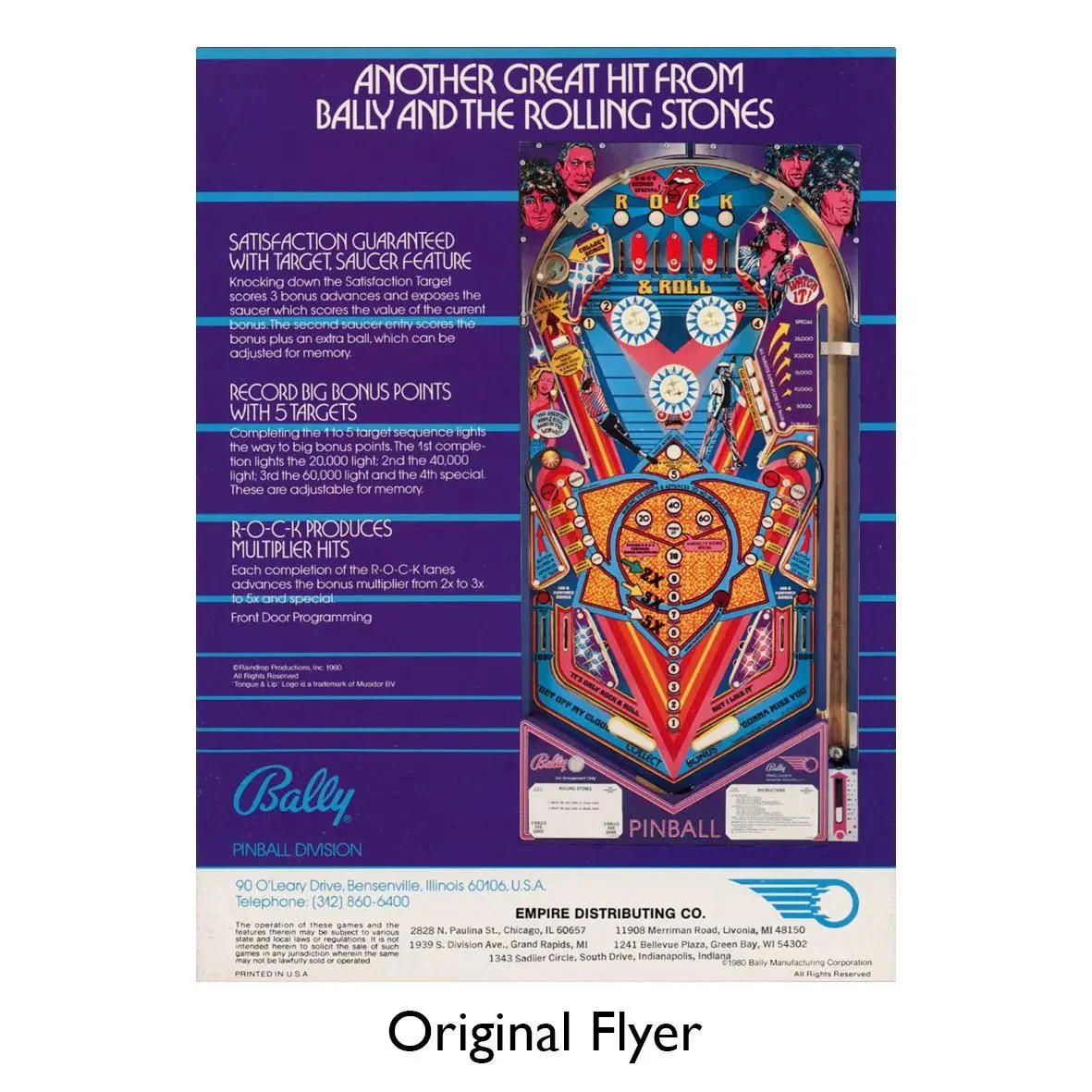1980 Rolling Stones Pinball Machine by Bally - Image 10