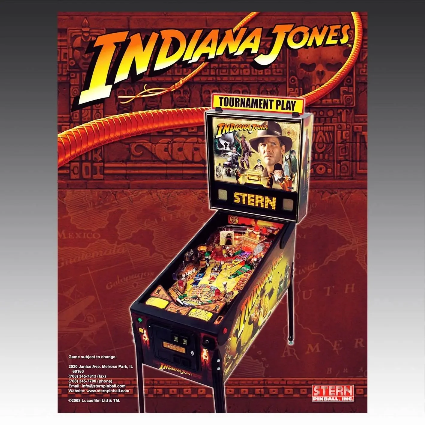 2008 Indiana Jones Pinball Machine by Stern - Image 7