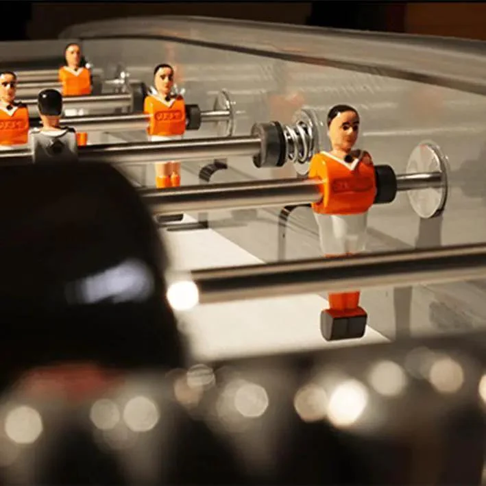 Sulpie Evolution Foosball Table - Beech with Grey Tint - Image 4