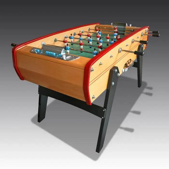 Sulpie Evolution Foosball Table - Beech with Red Trim - Image 10
