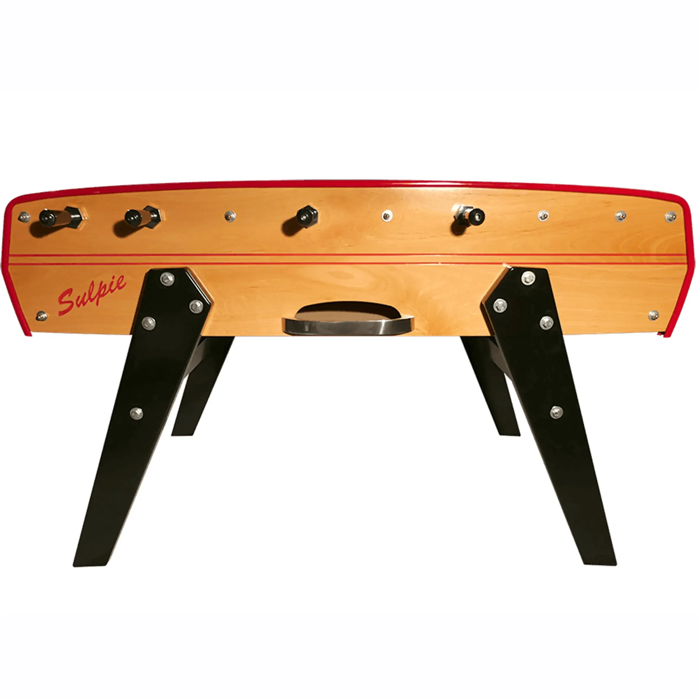 Sulpie Evolution Foosball Table - Beech with Red Trim - Image 2