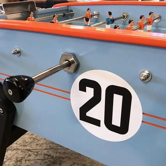 Sulpie Foosball Table in Gulf Racing Livery - Image 2