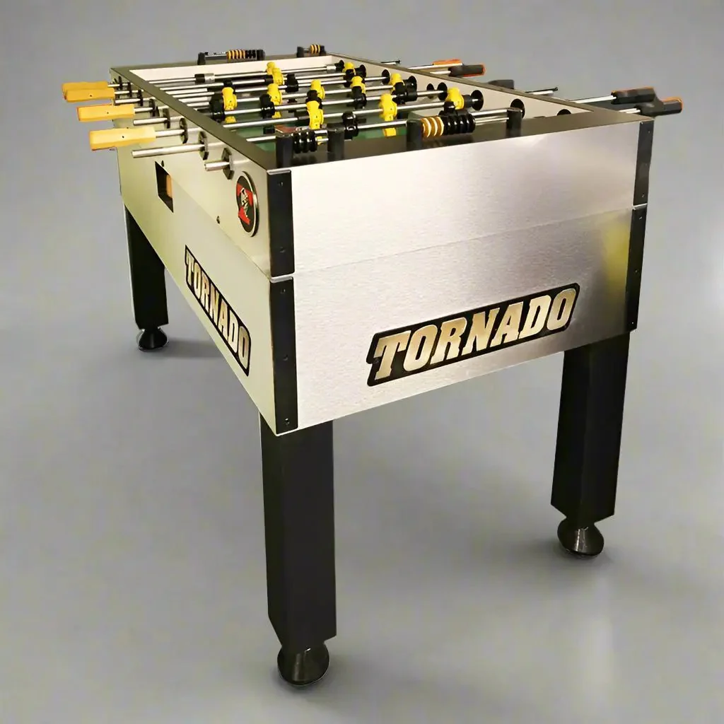 Tornado Tournament T-3000 Foosball Table in Silver - Image 3