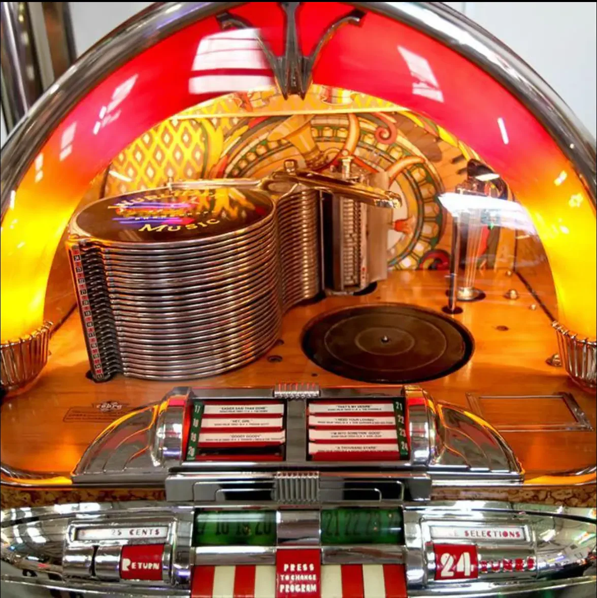 Original 1948 Wurlitzer 1100 Vinyl Jukebox - Image 18